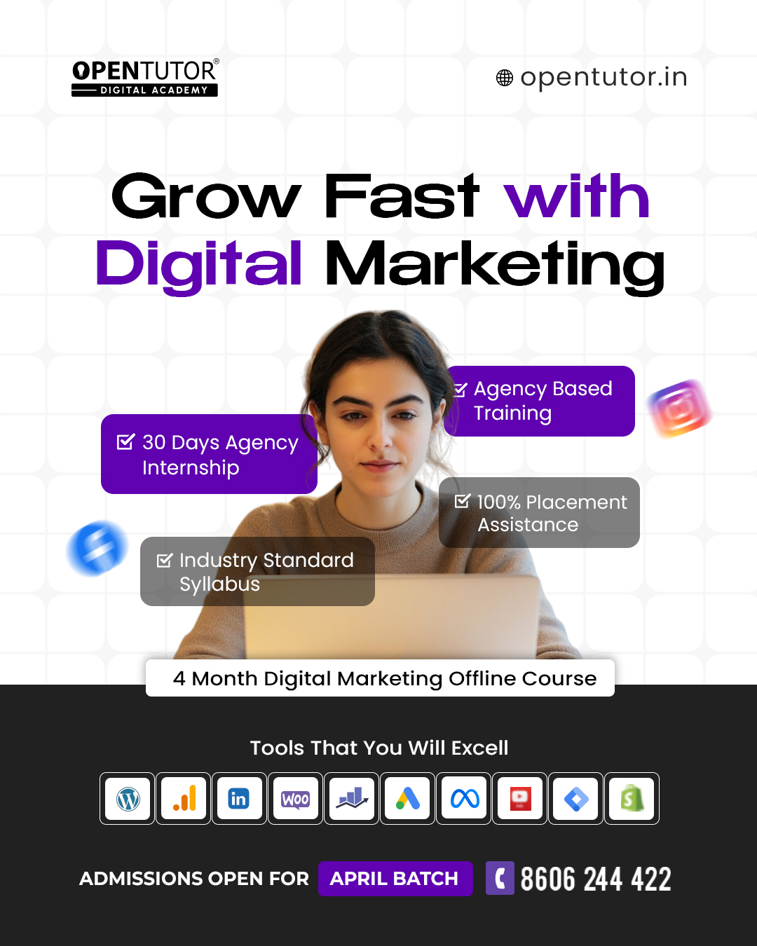 Admission open april new