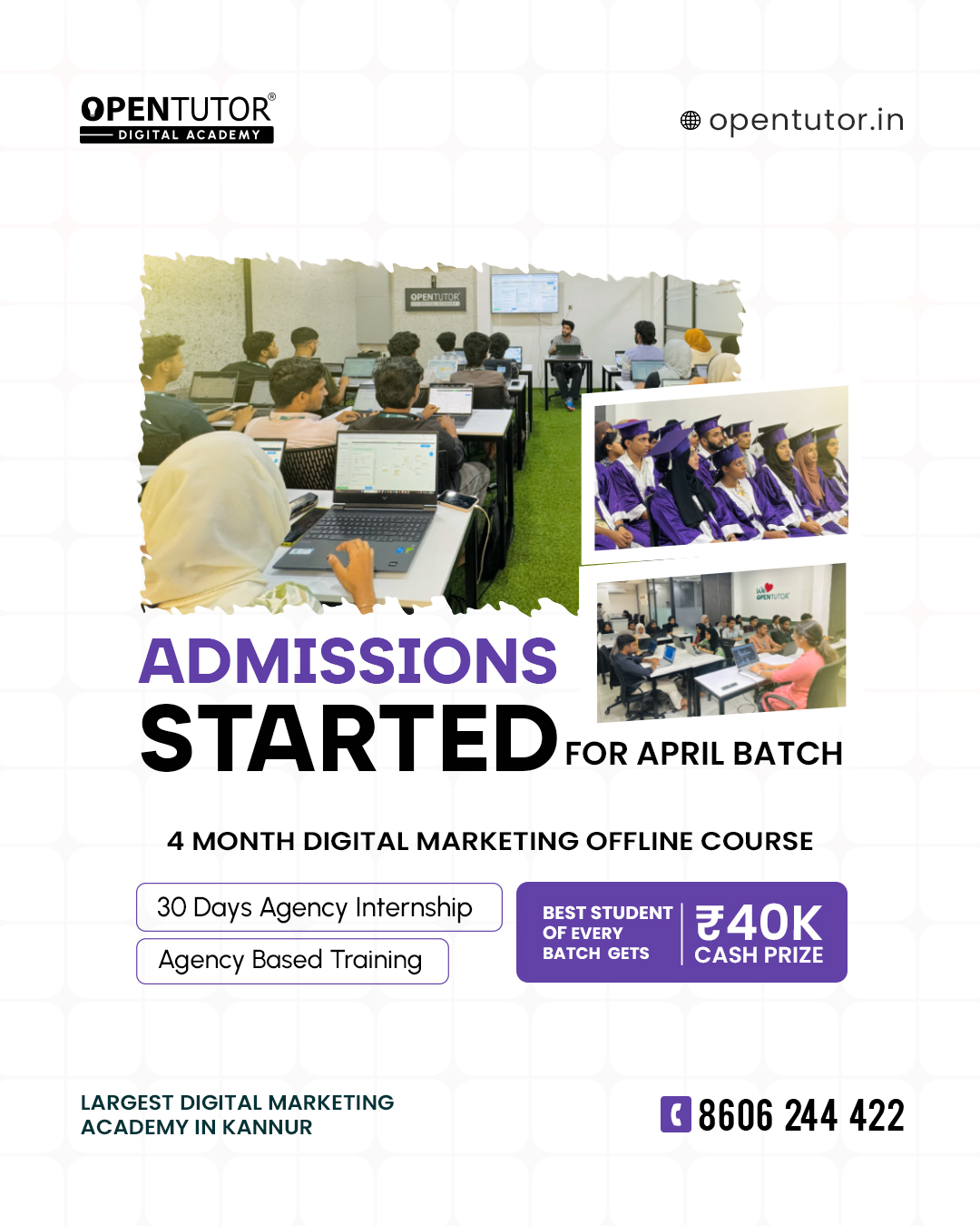 Admission open april