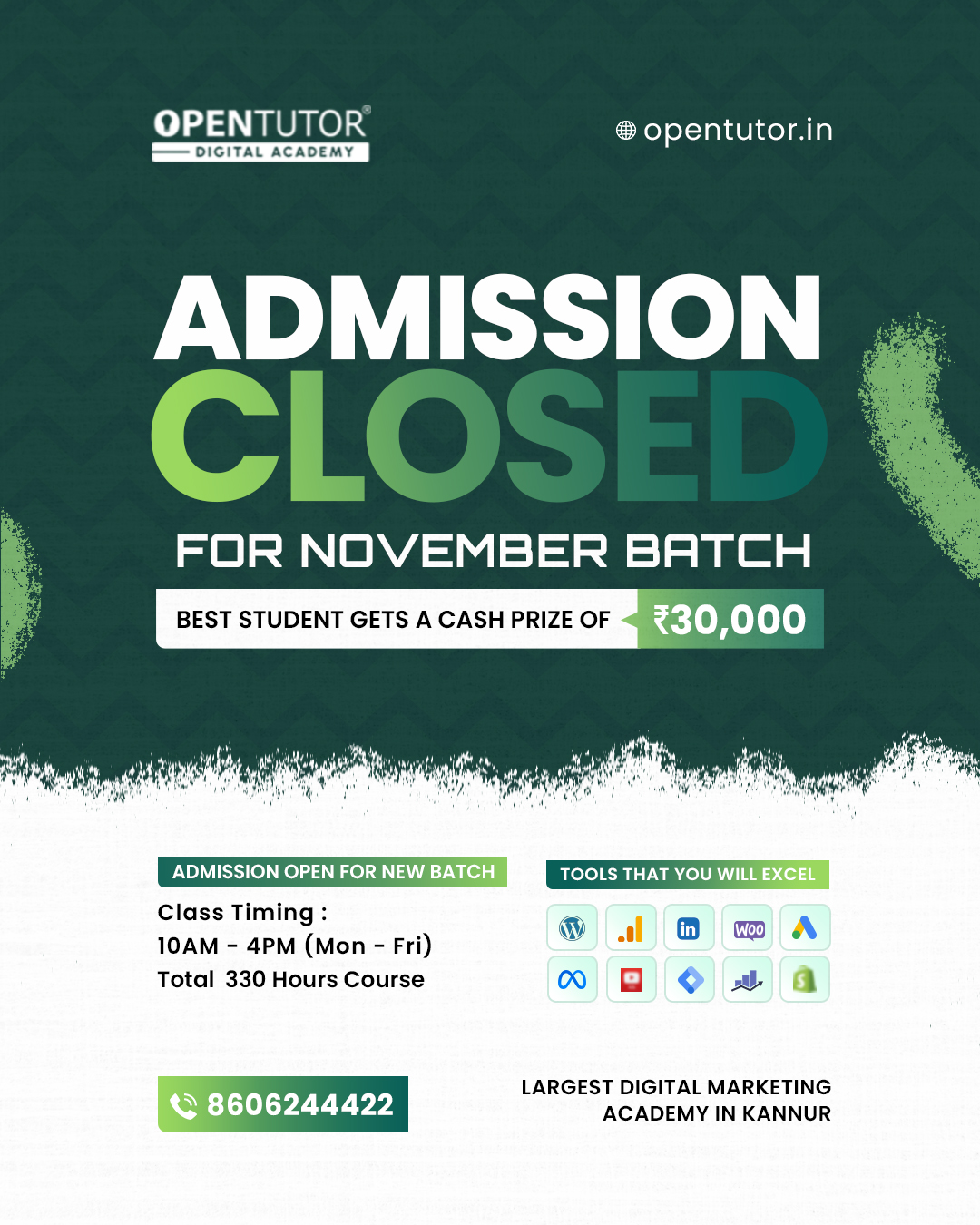 admission closed nov3